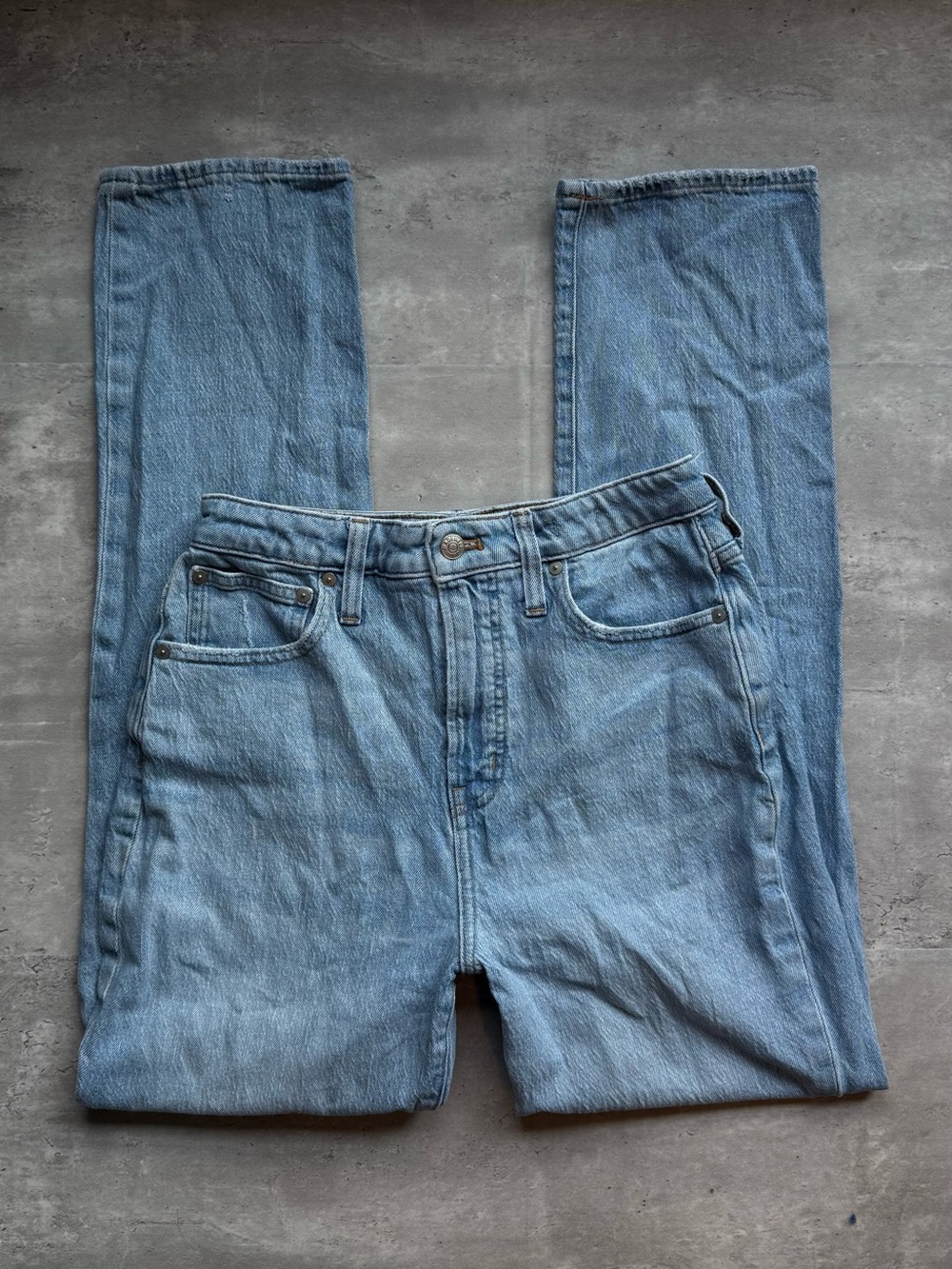 Madewell the curvy perfect vintage jeans Light Blue Denim Jeans